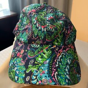 Lilly Pulitzer Run Around hat- navy/multi